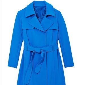 NWT Liz Claiborne Blue Trench Coat